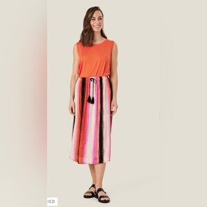 MASAI COPENHAGEN
Silja Stripe Drawstring Waist Midi Skirt